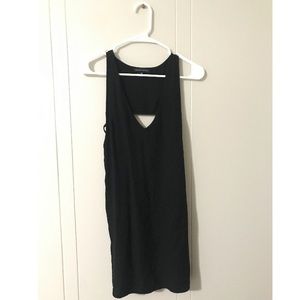 Black straight dress w cutouts